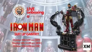 1/4 scale Ironman Suit Up Gantry *prototype* [Live Unboxing] | XM Studios
