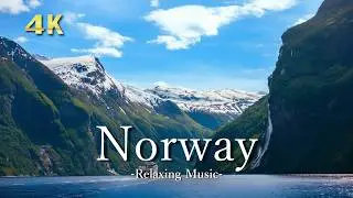 4K Norway Scenery【リラックス音楽】ノルウェーのフィヨルドと大自然に癒される静かな時間｜Relaxing Nordic Nature