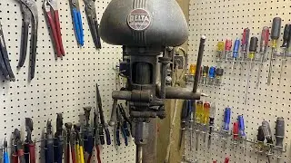 New Sunday series, complete disassembly and restoration of a Delta DP220 drill press