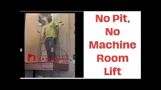 No Pit No Machine Room Hydraulic Lift  for a small house! 0604