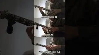 Fret wrap vs Sock , can you hear the difference? #guitargear #metalguitar #guitarist