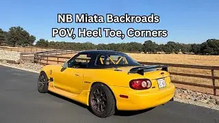 NB Miata Backroads POV, Heel Toe, Corners