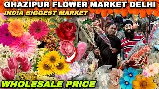 Flower Market Delhi flower market 100+gazipur flower ghazipur mandi  #flowermarket #delhi #ghazipur 