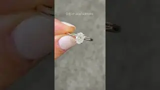 0.90-carat oval solitaire engagement ring