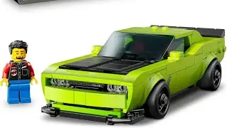Lego Dodge Challenger #lego #legobuild #legospeedchampions 