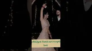 SurbhiJyoti wedding sa reception look #bollywood #wedding #indianwedding #surbhijyoti #viralreels