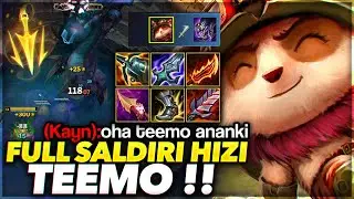 SOLO BARON ALAN TEEMO !! SKİLL ATMAYA GEREK YOK !! FULL SALDIRI HIZI TEEMO | Ogün Demirci