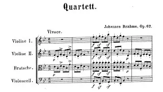 Johannes Brahms - String Quartet No. 3 in B-Flat Major, Op. 67