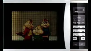 Alvin and the Chipmunks in a microwave but I made it more realistic