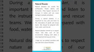 📝 Write an Essay on Natural Disaster 🌋 | Easy English Essay Writing for Students #shorts #english