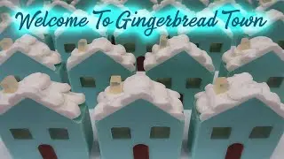 Gingerbread Town Soap Loaf Christmas Holiday 2021