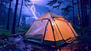 Rain on Tent with Distant Thunder &mdash; 10 Hours Cozy Sleep & Deep Relaxation