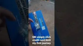 SBI simply click credit card my first journey SBI credit card