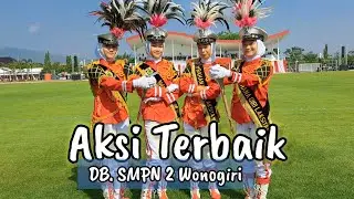 Aksi Drumband Bahana Giri Laksita SMPN 2 Wonogiri Iringi Upacara di Kab.Wonogiri 