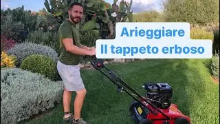 Arieggiare il tappeto erboso di microterme
