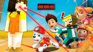LA PAW PATROL ENTRA EN EL JUEGO DEL CALAMAR 2 EN MINECRAFT 😱