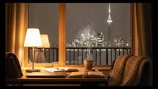 🎷Jazz Night Ambience | Cozy City View, Smooth Jazz for Relax, Work & Late Evening