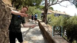 Walking [4k] con audio inmersivo 🎧. La Fortaleza de Gibralfaro un lugar mágico en Málaga Spain
