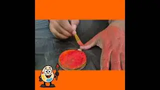 Learn the color ORANGE with a face painter #Education #Edutainment #Creative #PalettePal #orange