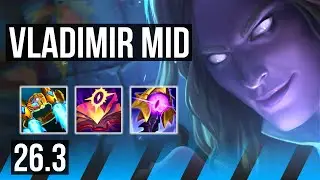 VLADIMIR vs AKALI (MID) | Perfect KDA: 15/0/3 | EUW Master | 26.3