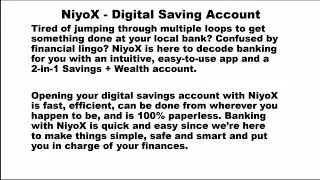 Niyox -app for digital saving account