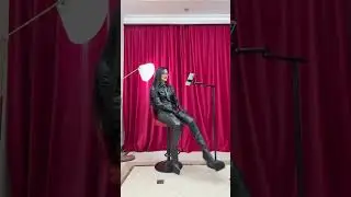 Platform thigh boots and Burgundy thigh-high boots