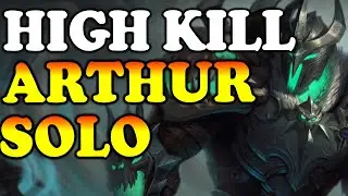 20 KILLS IN 25 MINUTES - King Arthur - Smite Solo Gameplay