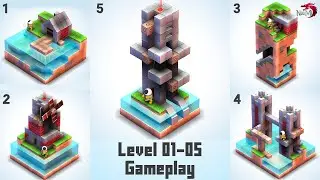 Mekorama - Level 01 to 05 - Walkthrough Gameplay Guide