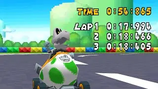 Mario Kart DS - GBA Peach Circuit 54.865 Non-PRB European Record