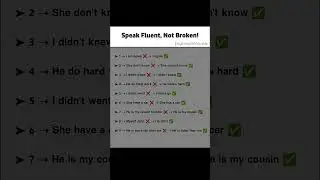 Stop Speaking Broken English! 🚫 Speak Fluent English Now 🔥 #EnglishwithTanveer