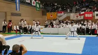 Hidemoto Kurihara sensei (JP) vs Marcelo Monzon sensei (AR) - Funakoshi Gichin Karate World Cup 2024
