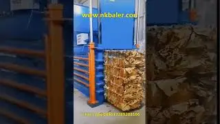 Manual tie waste cardboard box/OCC/ONP baling press machine