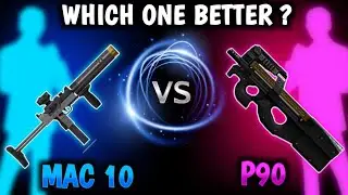 🟢 Free Fire MAC 10 VS P90 | Mac 10 and p90 gun comparison | free fire mac10 vs p90 which one better?