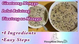 GINATAANG MONGGO | LELUT BALATONG | PINOY MERIENDA | PinayMom Diary| Abu Dhabi Video8