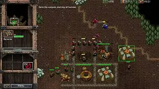 Warcraft 1 Remastered - Orc - 5: The Redridge Mountains (Insane mod)