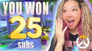 WON 25 SUBS on TRIVIA while playing OVERWATCH 2 RANKED