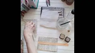 Junk Journals Altered Recipe Card With A Belly Band For Journaling Tutorial