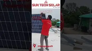 2.36Kw Off-Grid Residential Roof Top Solar Power Plant installed @Chengpalli - Sun Tech Solar Cbe