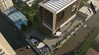 Glass Commercial Office Building | Modern Architecture x Reflective Elegance | Scale 1 Architects