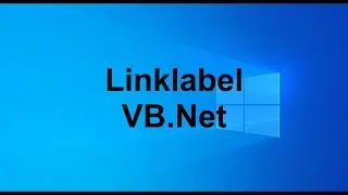 How to use Linklabel using VB Net (Visual Basic)