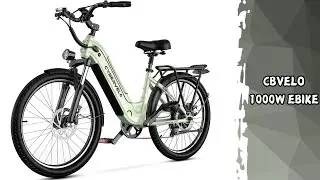 CBVELO 1000W Ebike - Removable Battery & 80 Miles Range