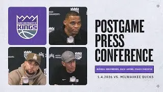 Coach Christie, Russell Westbrook & Zach LaVine | Postgame Interviews 1.4.2026