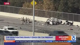 2 dead after wrong-way crash on 134 Freeway in Pasadena