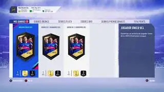 Recompensas 3 sobres  ucl