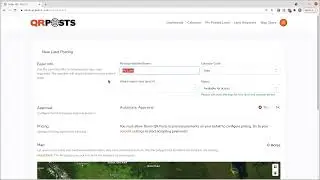 Create New Land Posting