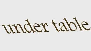 Under table