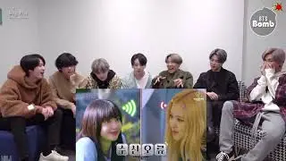 bts reaction blackpink