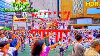 Kabukicho Bon Odori Festival 2025 | Tokyo Night Walk &bull; 4K HDR