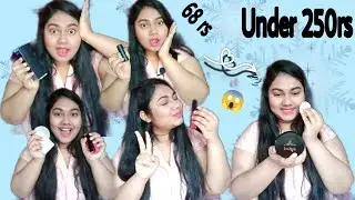 Starting 68rs only😱 Affordable Makeup products Under 250rs review❣️ P-1 #PSLM