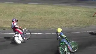 Mini żużel I runda DMP 8-125cm Wawrów 15-07-2018 Bieg 19